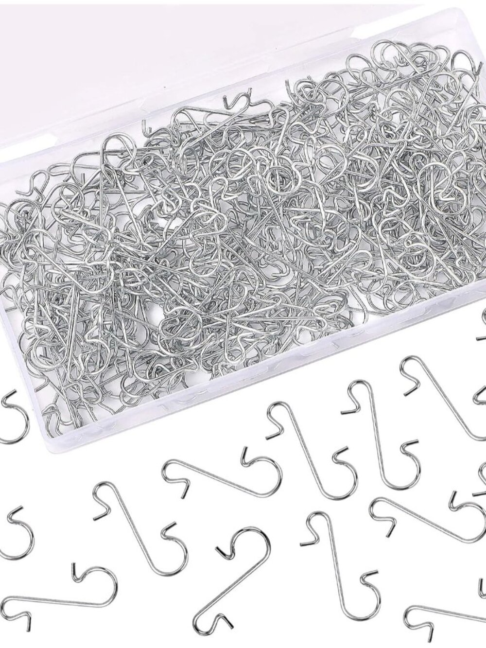 240Pcs Christmas Ornament Hooks, Silver Christmas Tree Hook